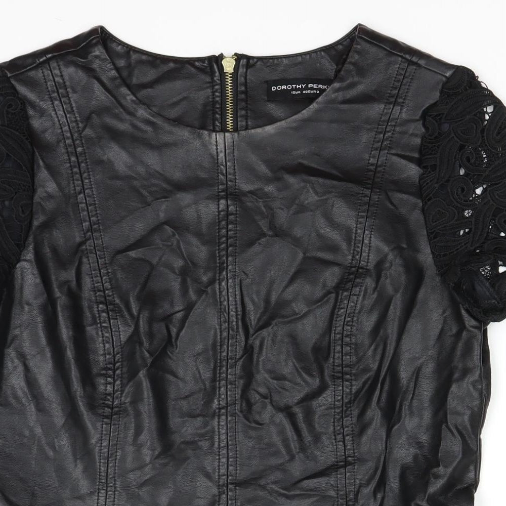 Dorothy Perkins Womens Black   Basic Blouse Size 12