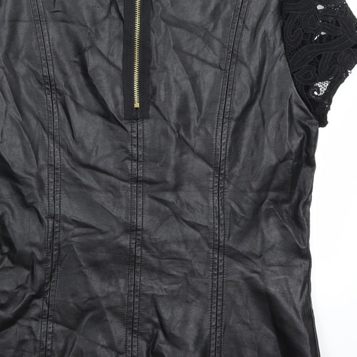 Dorothy Perkins Womens Black   Basic Blouse Size 12