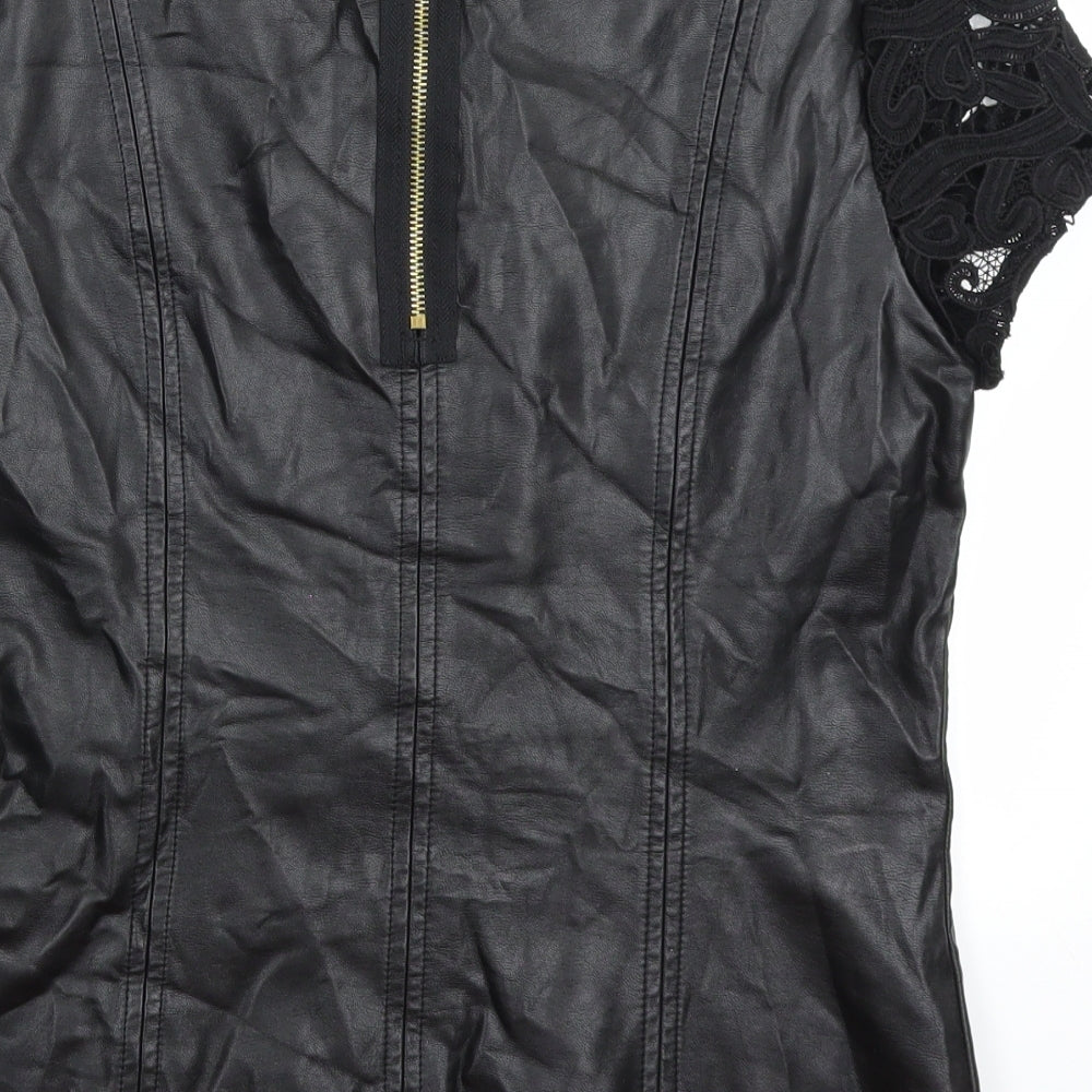 Dorothy Perkins Womens Black   Basic Blouse Size 12