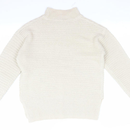 Select Womens Ivory  Knit Pullover Jumper Size 10