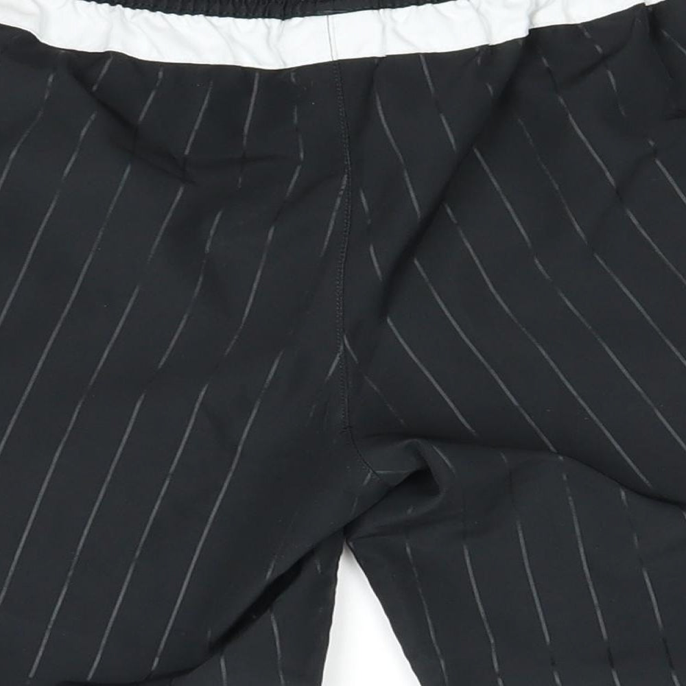 adidas Boys Black Striped  Sweat Shorts Size 11-12 Years
