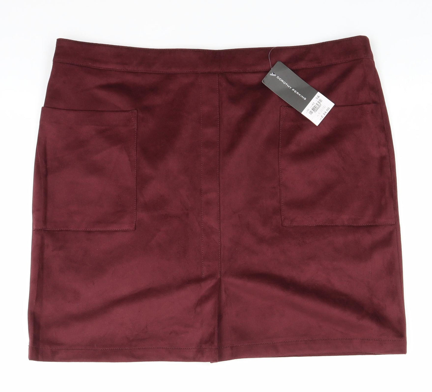 Dorothy Perkins Womens Red   Straight & Pencil Skirt Size 14