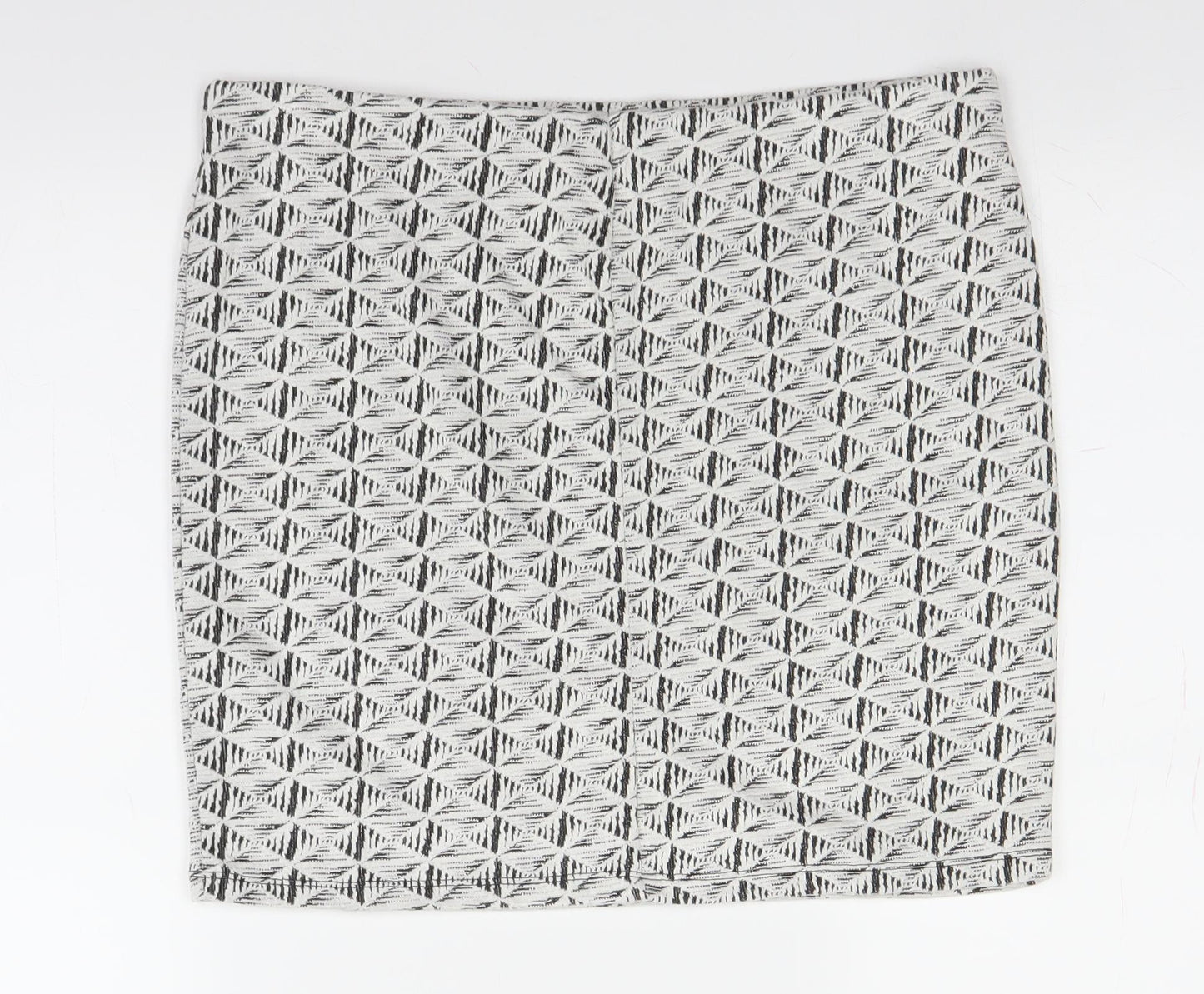Atmosphere Womens White Geometric  Straight & Pencil Skirt Size 14