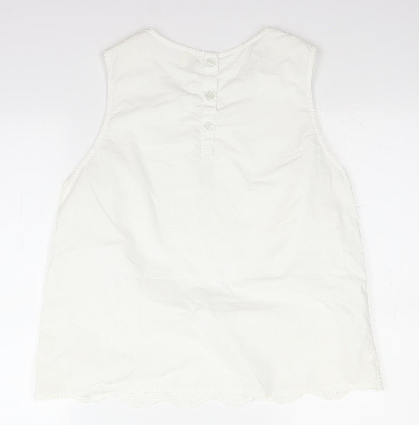 Kushi Womens White   Basic Tank Size 16