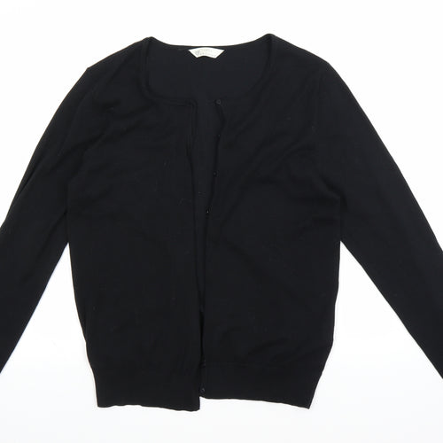BHS Womens Black  Knit Cardigan Jumper Size 14