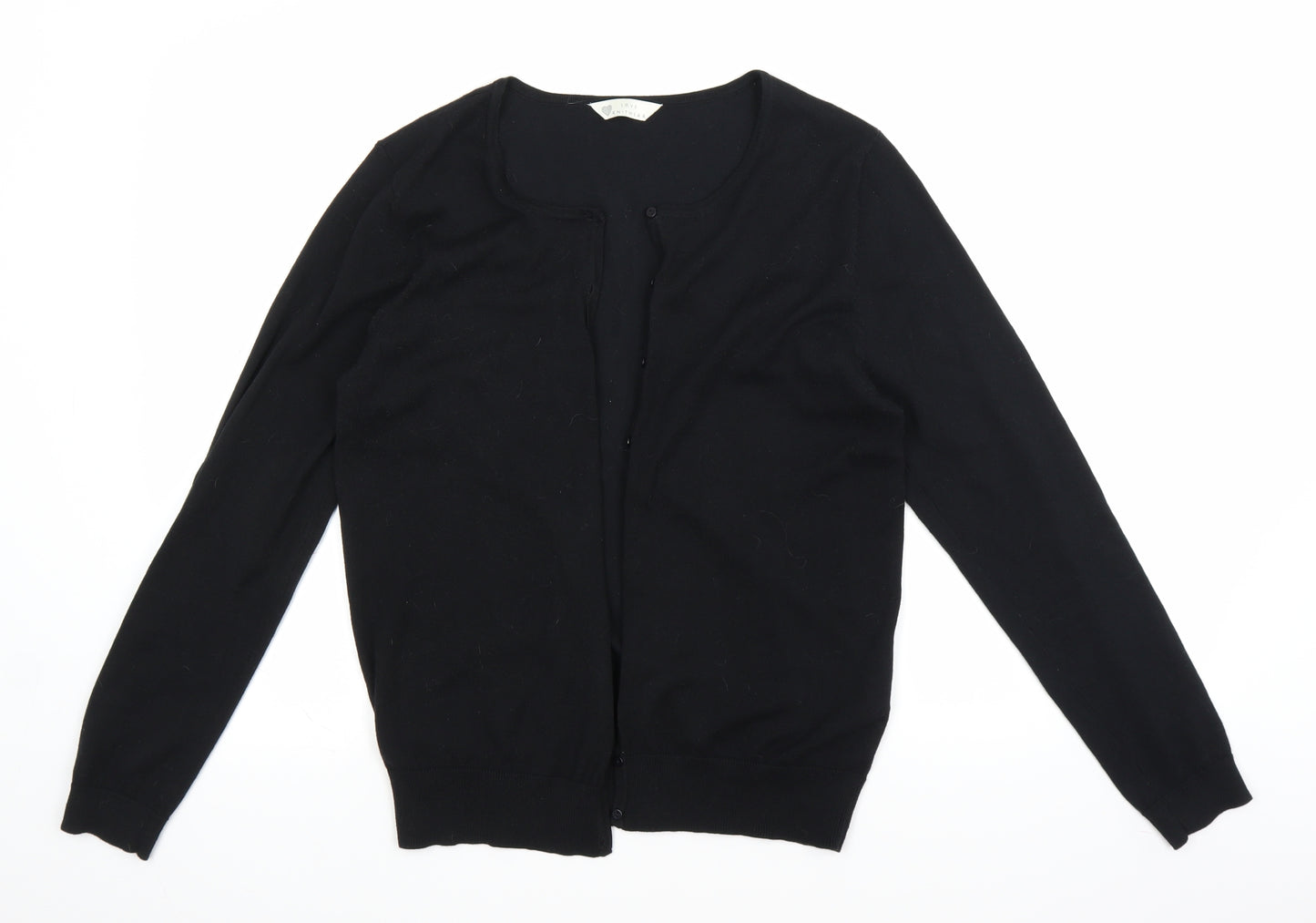 BHS Womens Black  Knit Cardigan Jumper Size 14