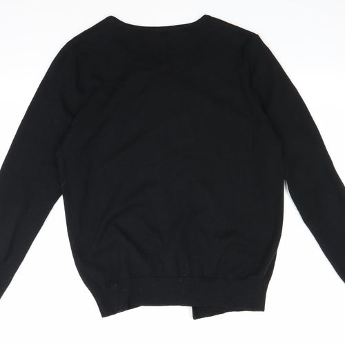 BHS Womens Black  Knit Cardigan Jumper Size 14