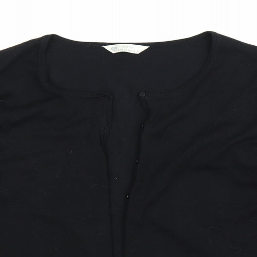 BHS Womens Black  Knit Cardigan Jumper Size 14