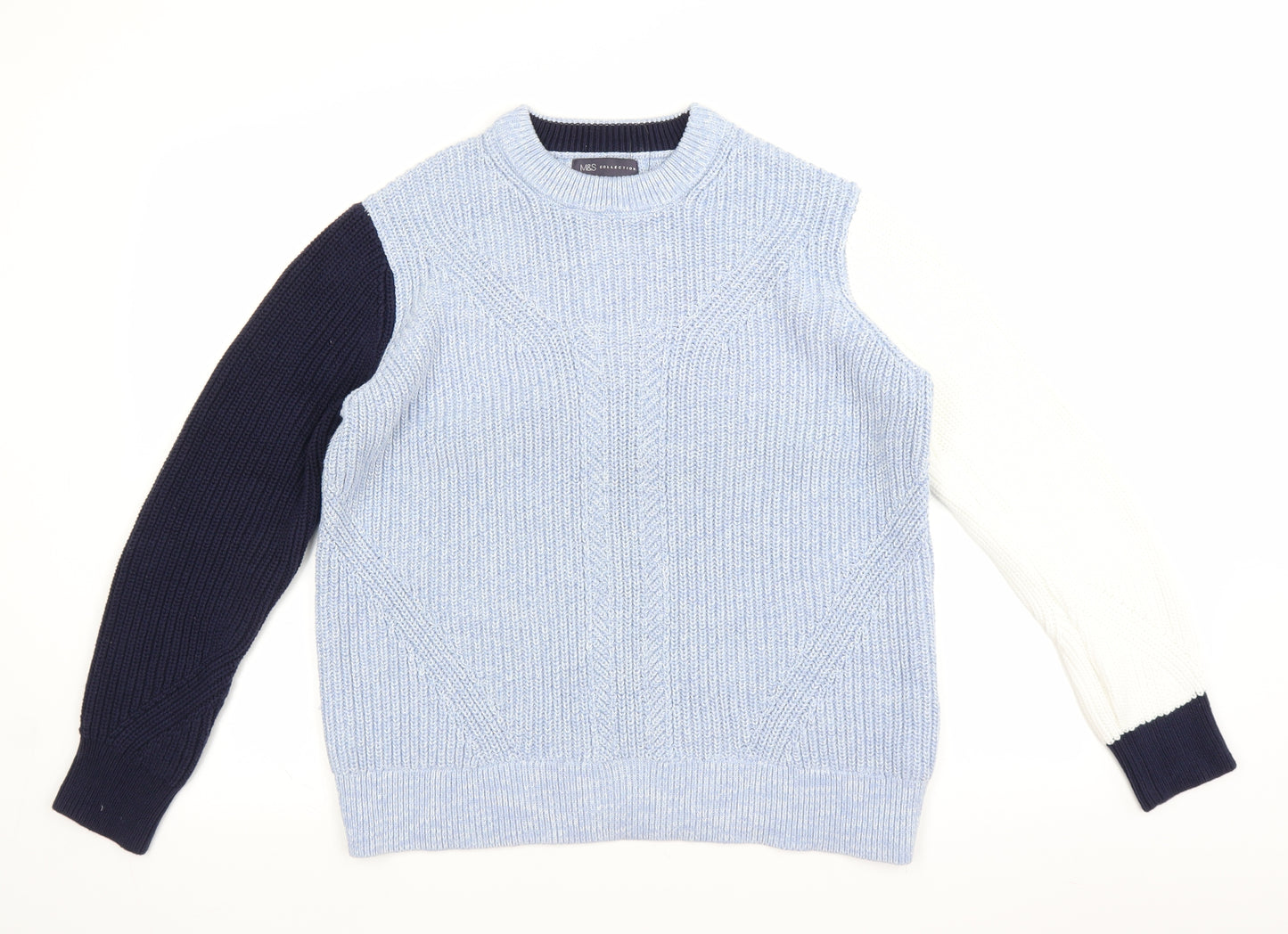 Marks and Spencer Womens Blue  Knit Pullover Jumper Size M