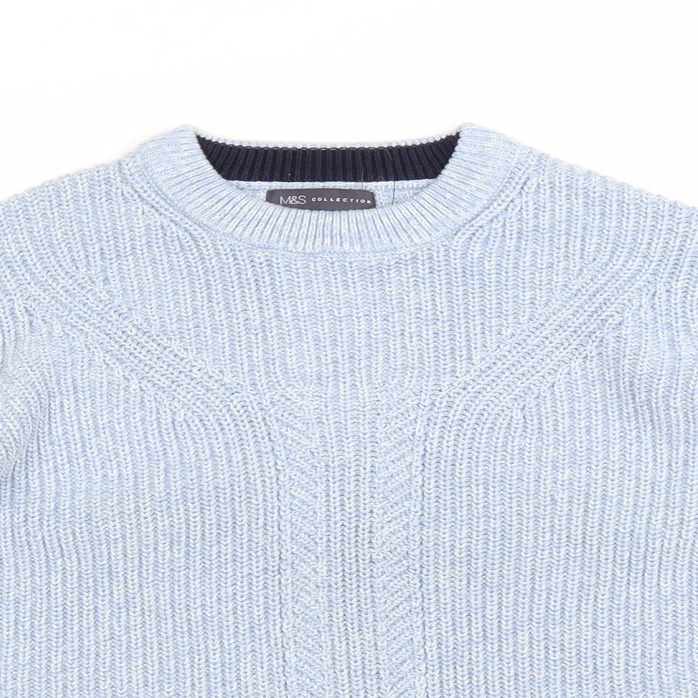 Marks and Spencer Womens Blue  Knit Pullover Jumper Size M