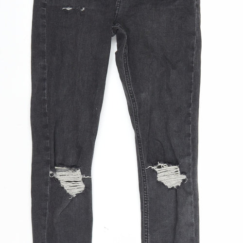 Topshop Womens Grey  Denim Jegging Jeans Size 25 in L25.5 in