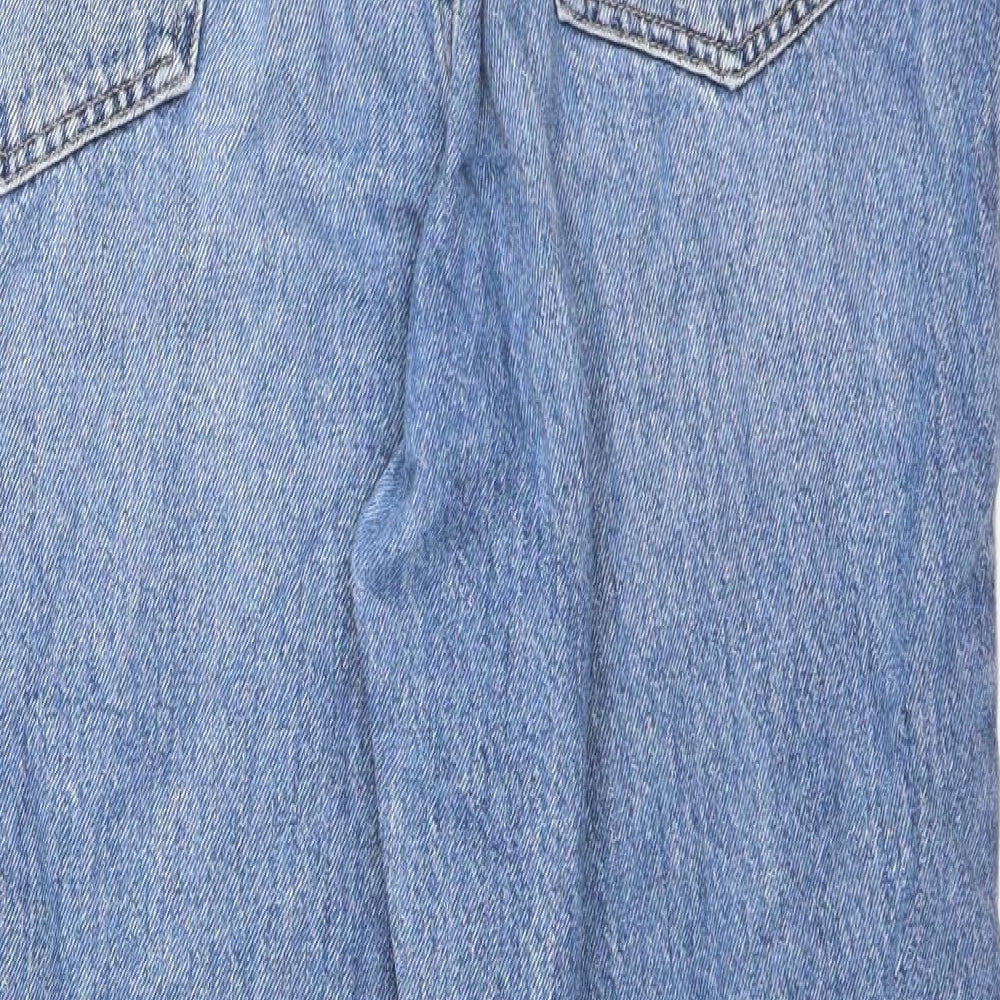 River Island Womens Blue  Denim Straight Jeans Size 14 L26 in