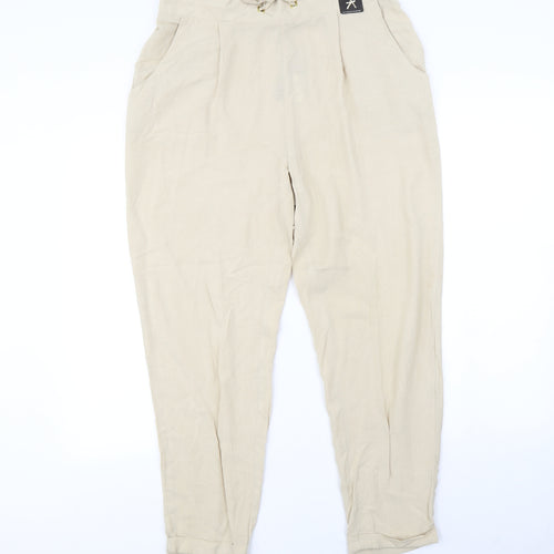 Atmosphere Womens Beige   Trousers  Size 14 L30 in