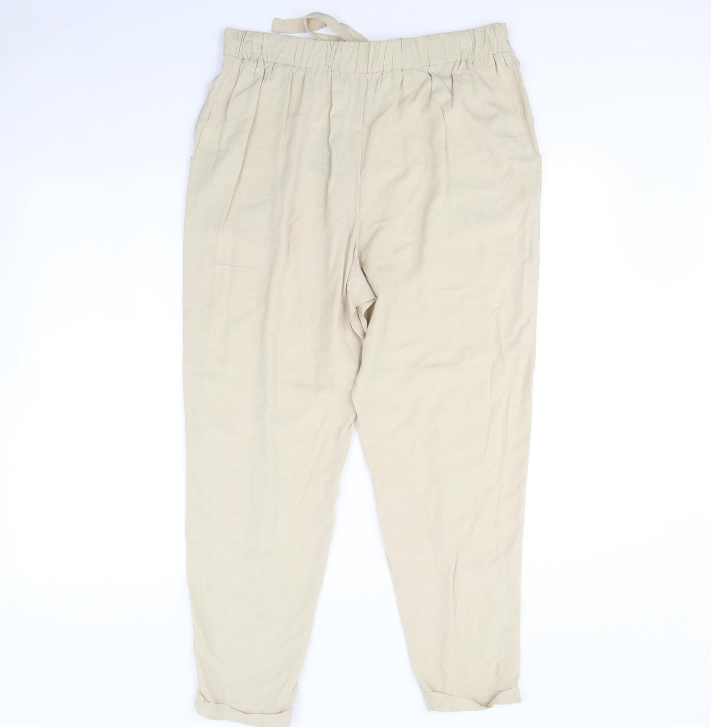 Atmosphere Womens Beige   Trousers  Size 14 L30 in