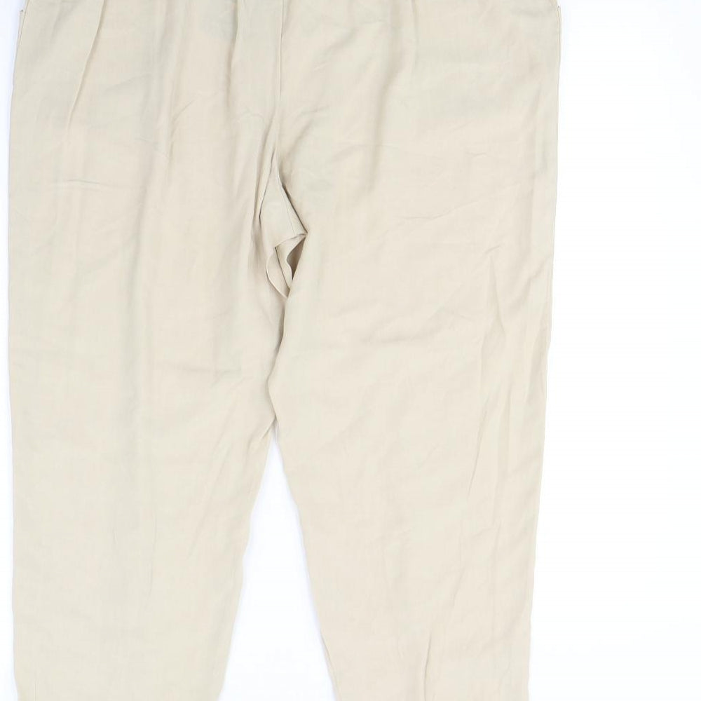 Atmosphere Womens Beige   Trousers  Size 14 L30 in