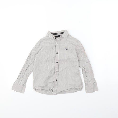 NEXT Boys White Striped  Basic Button-Up Size 5 Years