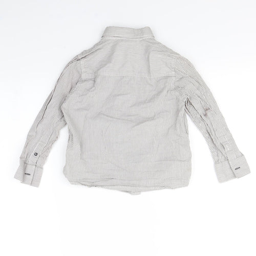 NEXT Boys White Striped  Basic Button-Up Size 5 Years