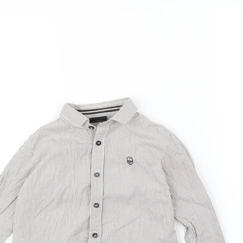 NEXT Boys White Striped  Basic Button-Up Size 5 Years