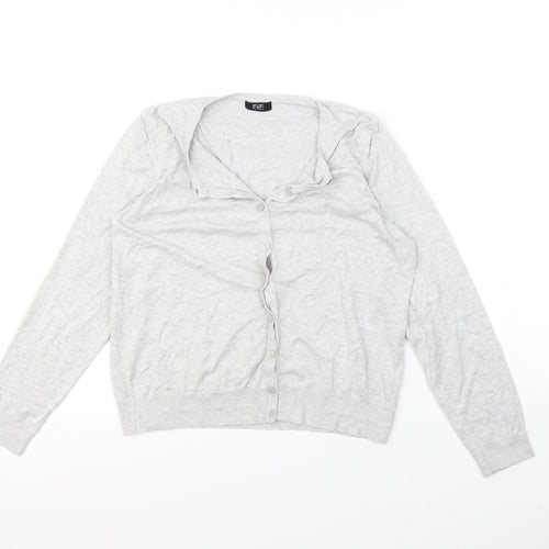 F&F Womens Grey   Cardigan Jumper Size 16