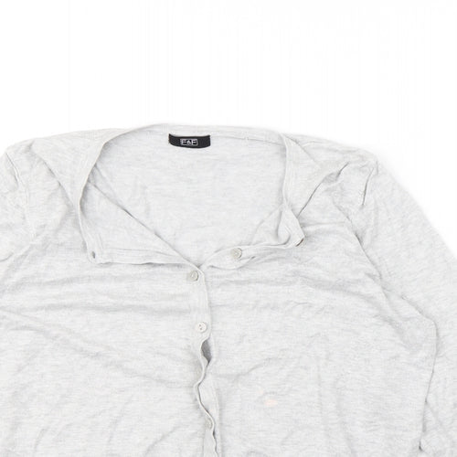 F&F Womens Grey   Cardigan Jumper Size 16