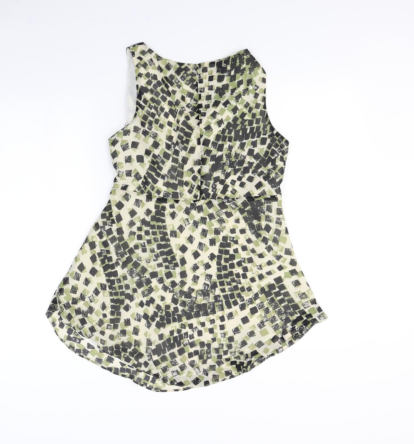PLanet Womens Green Geometric  Fit & Flare  Size 12