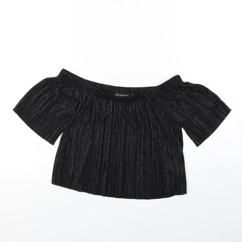 pretty little Thing Womens Black   Basic Tank Size 8