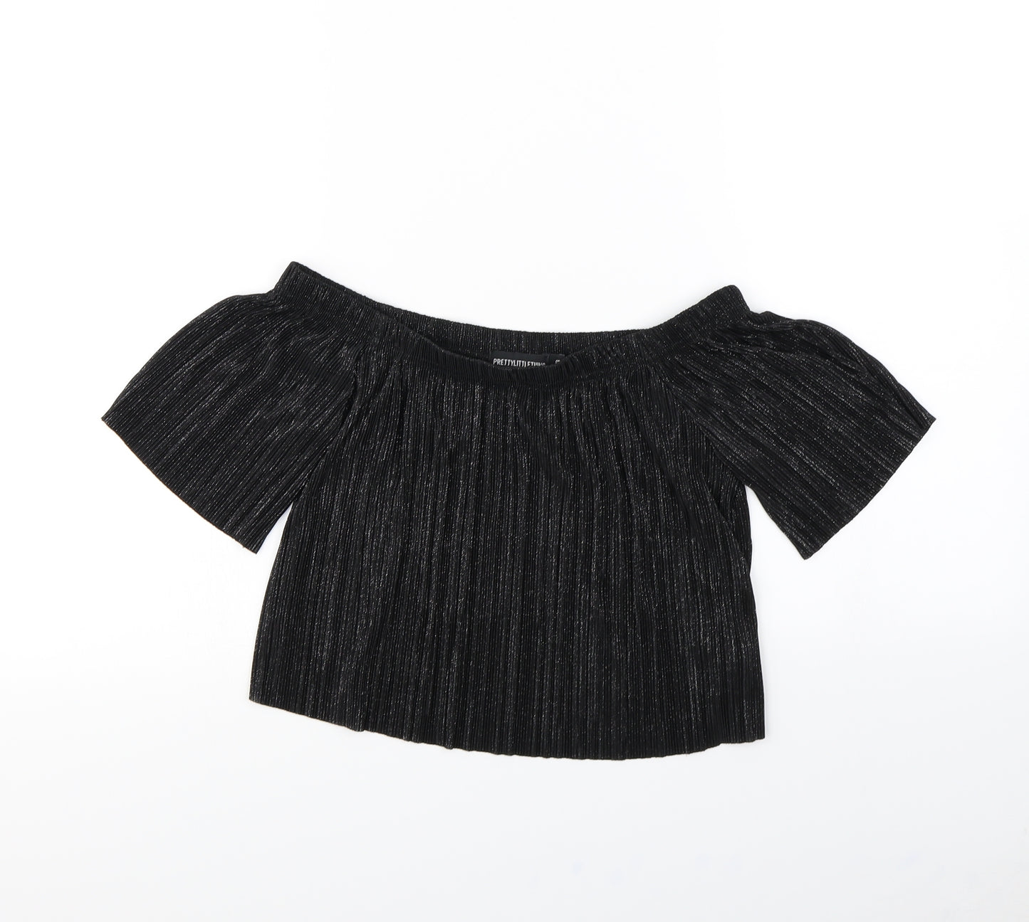 pretty little Thing Womens Black   Basic Tank Size 8
