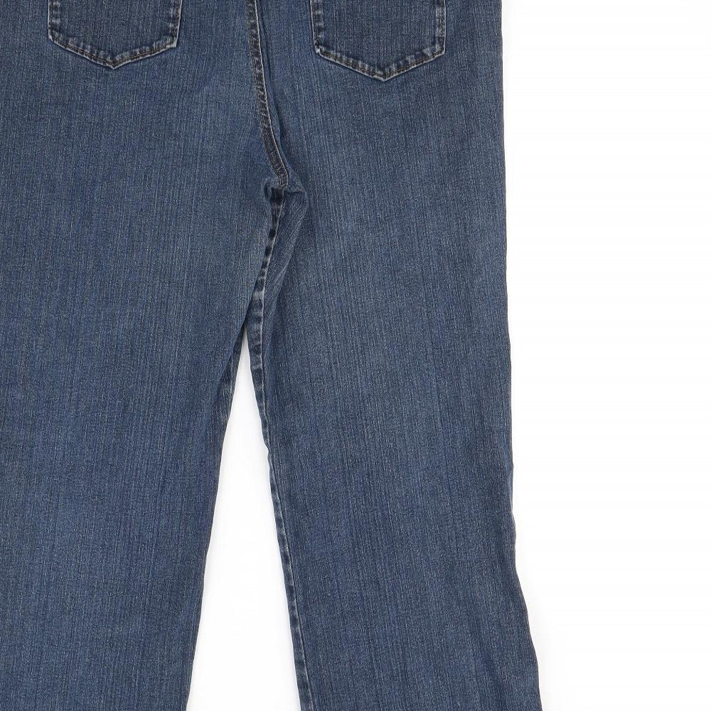 m&s Womens Blue   Straight Jeans Size 16 L30 in
