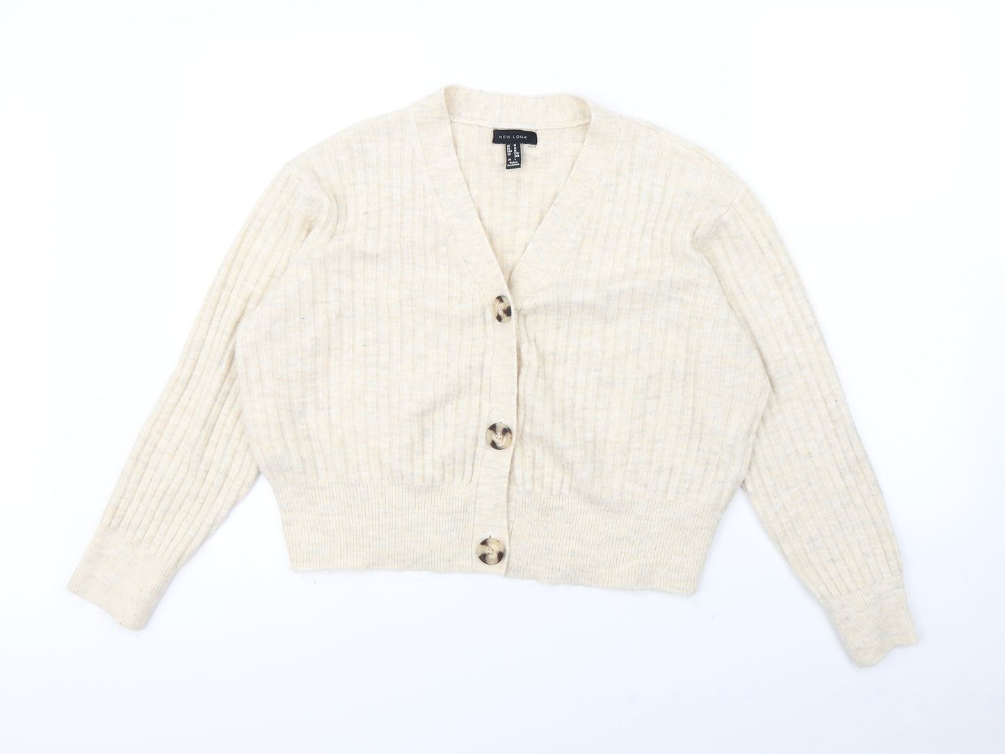 New Look Womens Ivory   Cardigan Jumper Size M
