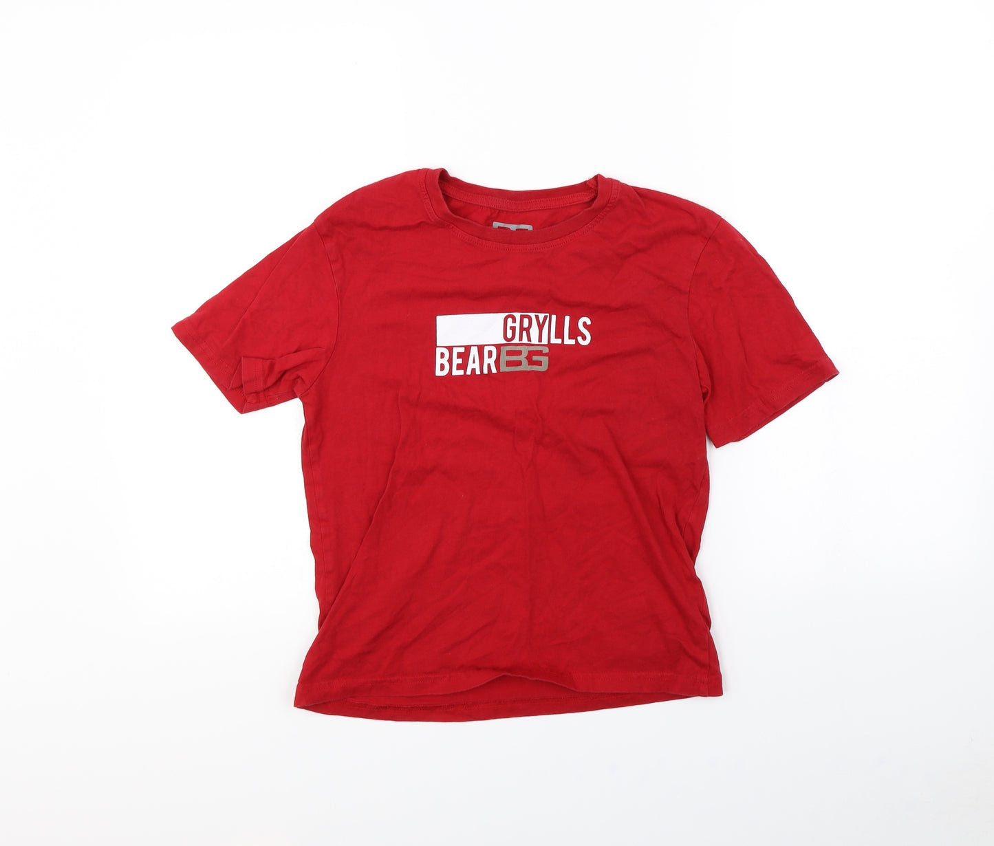 Craghoppers Boys Red   Basic T-Shirt Size 13 Years  - Bear Grylls