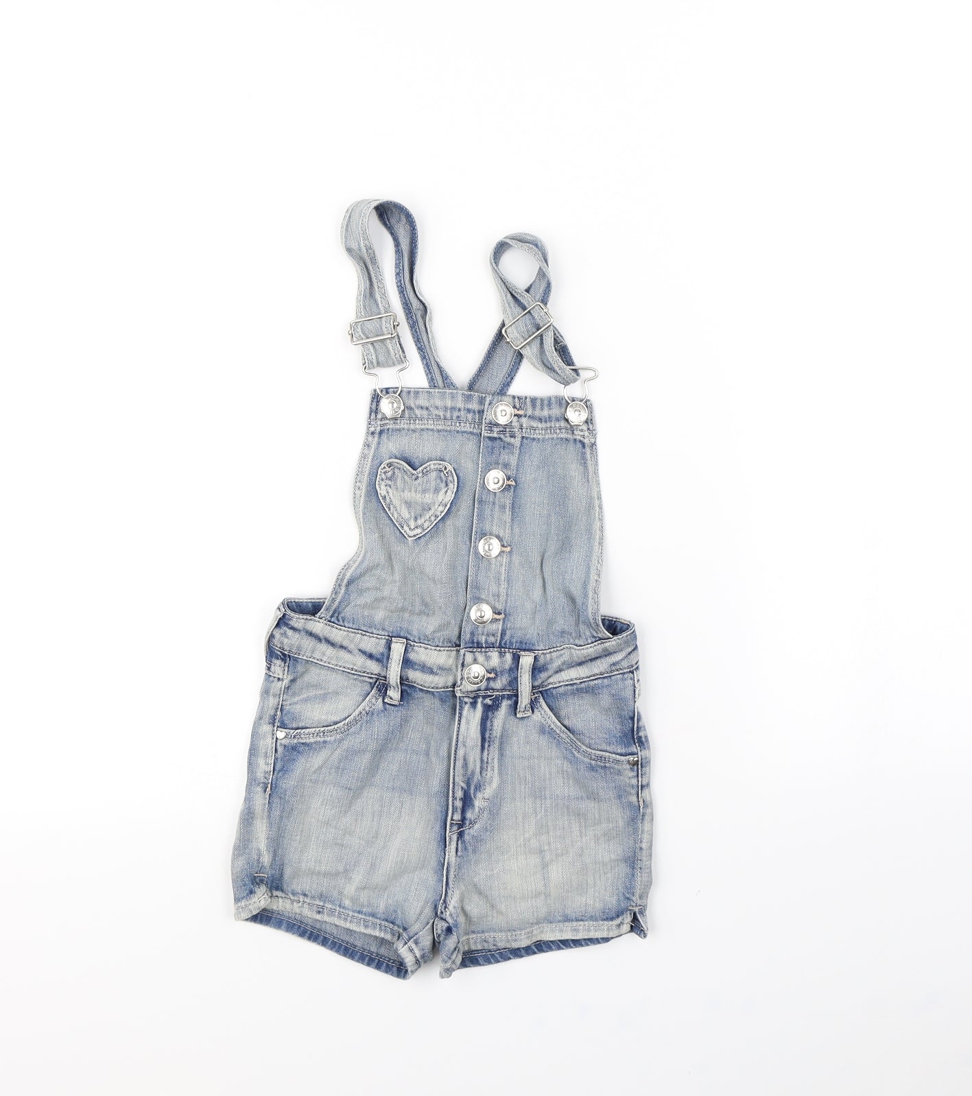H&M Girls Blue   Playsuit One-Piece Size 4 Years