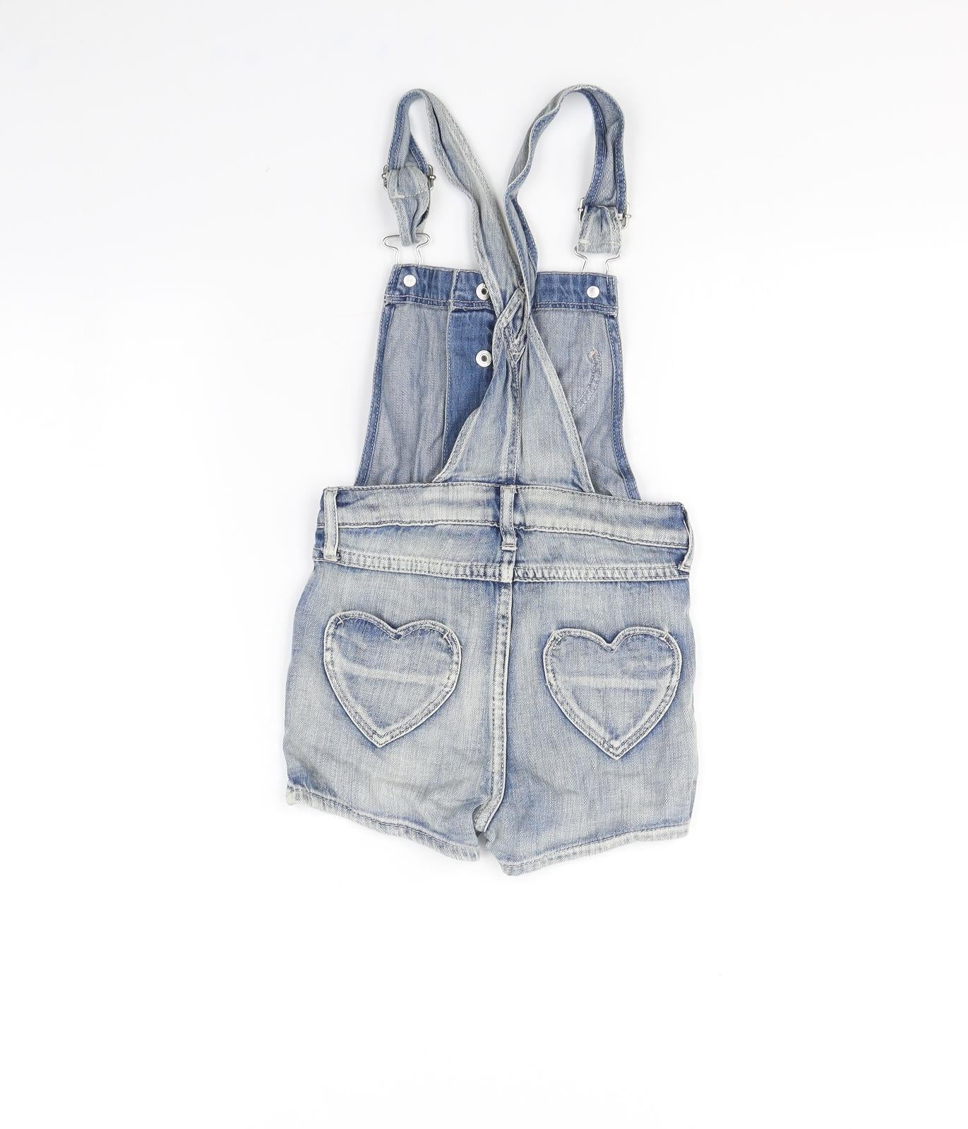 H&M Girls Blue   Playsuit One-Piece Size 4 Years