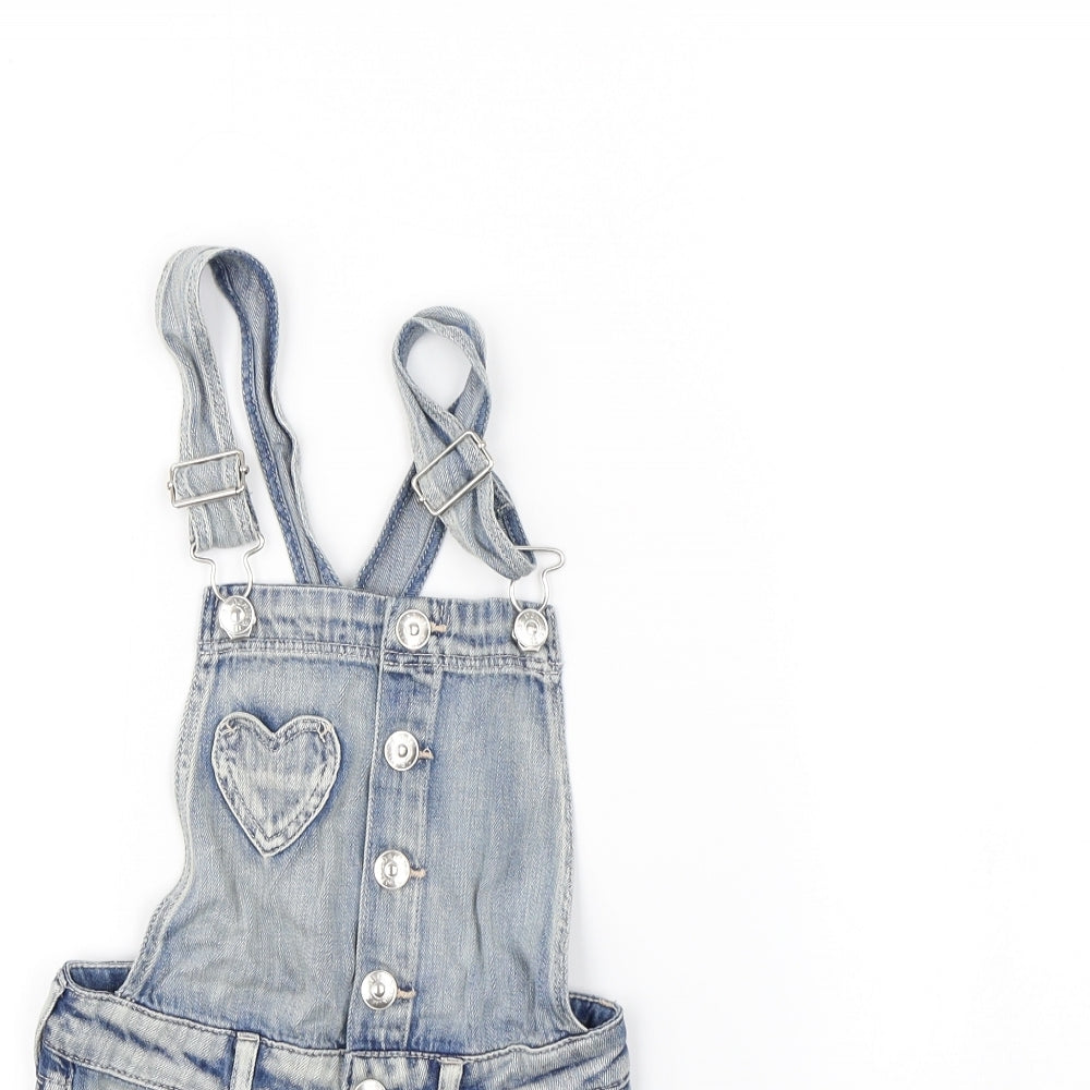 H&M Girls Blue   Playsuit One-Piece Size 4 Years