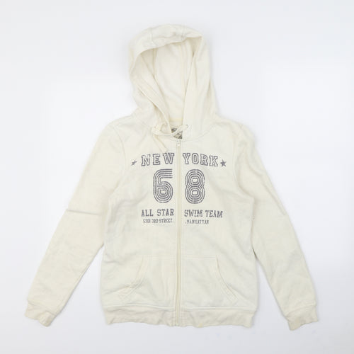 Denim & Co. Womens Ivory   Jacket  Size 8