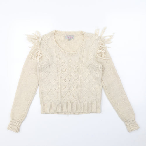 Be beau  Womens Beige   Pullover Jumper Size 8