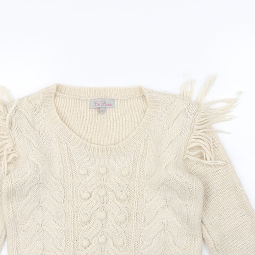 Be beau  Womens Beige   Pullover Jumper Size 8