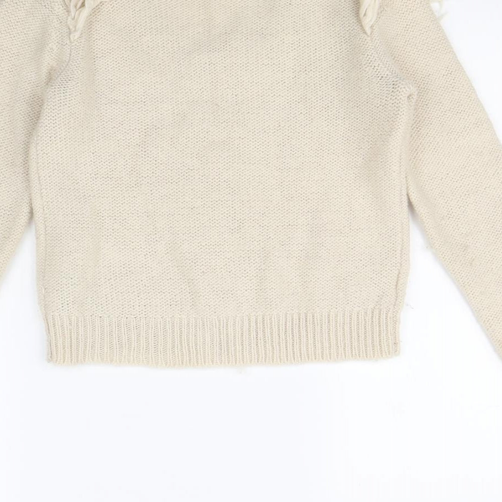 Be beau  Womens Beige   Pullover Jumper Size 8