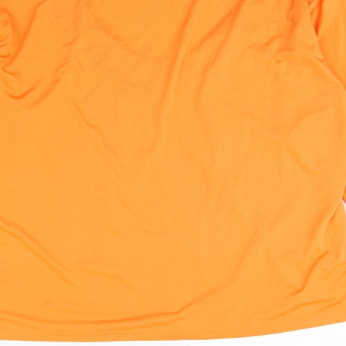 Preworn Womens Orange   Basic T-Shirt Size XL  - van