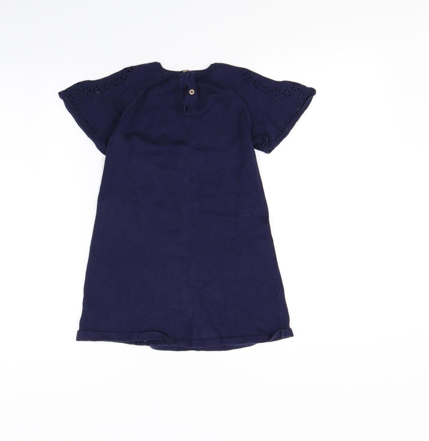 NEXT Girls Blue   Jumper Dress  Size 4 Years  - Cherry