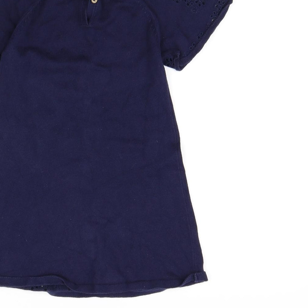 NEXT Girls Blue   Jumper Dress  Size 4 Years  - Cherry