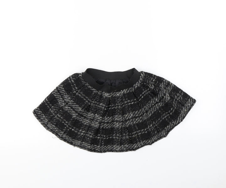 Preworn Girls Black   Flare Skirt Size 4 Years