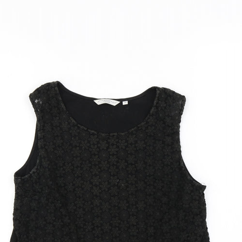 New Look Womens Black   Basic Tank Size 10
