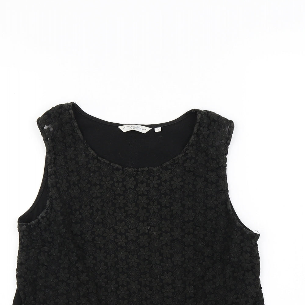 New Look Womens Black   Basic Tank Size 10