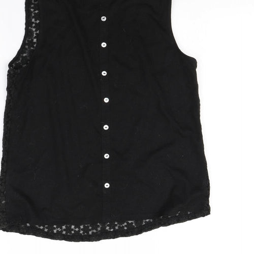 New Look Womens Black   Basic Tank Size 10