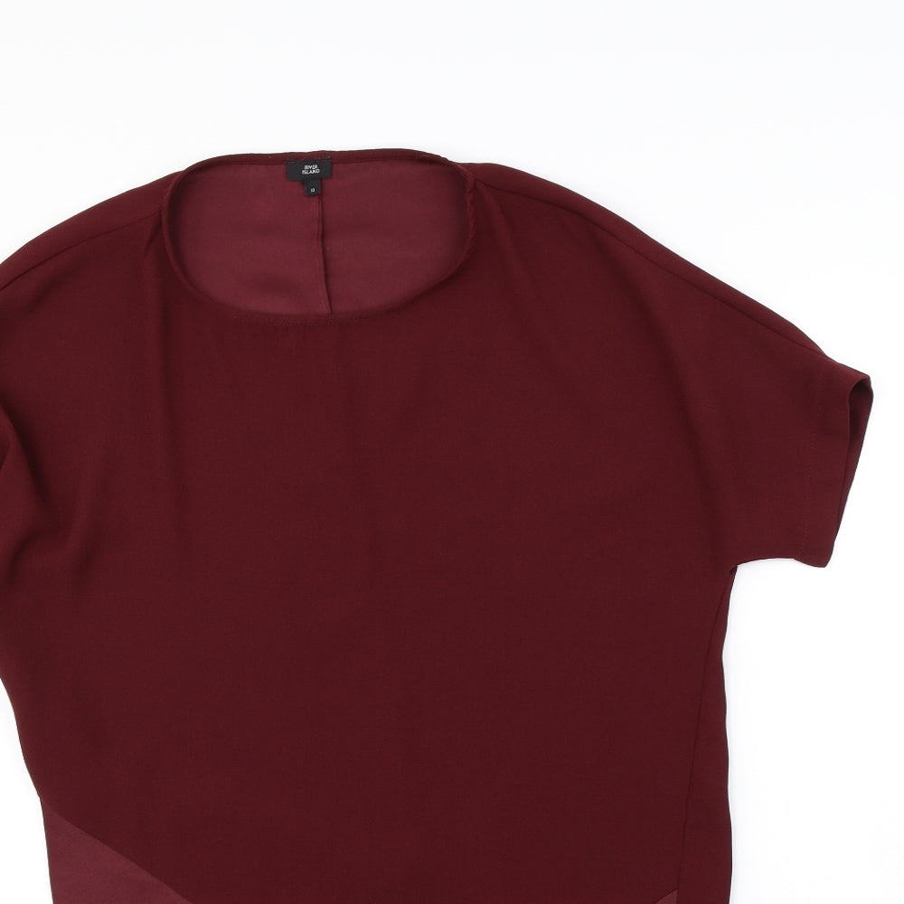 River Island Womens Red   Basic Blouse Size 10