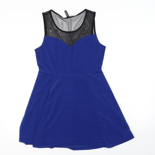 H&M Womens Blue   Fit & Flare  Size M