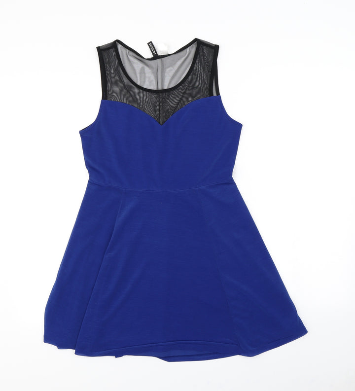 H&M Womens Blue   Fit & Flare  Size M