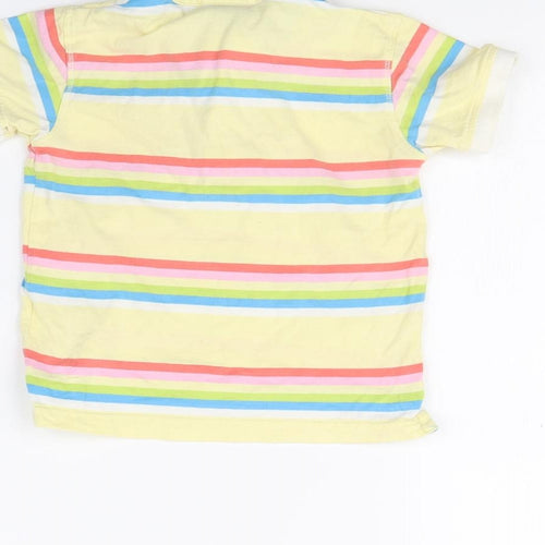 NEXT Baby Yellow Striped  Basic Polo Size 12 Months