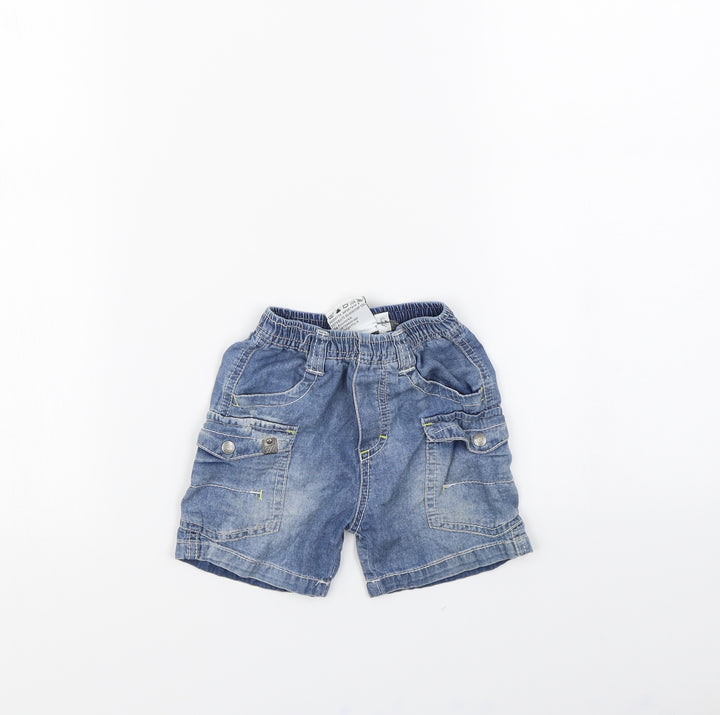 Preworn Baby Blue   Cropped Jeans Size 6-9 Months