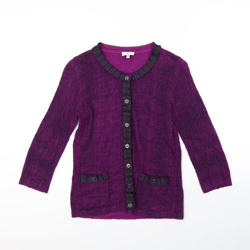 cc Womens Purple   Cardigan Jumper Size S